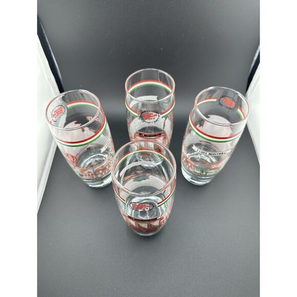 Vintage Old Spagetti Factory 10 oz Drinking Glasses "I love Mizitha" Set of 4 - Picture 3 of 8